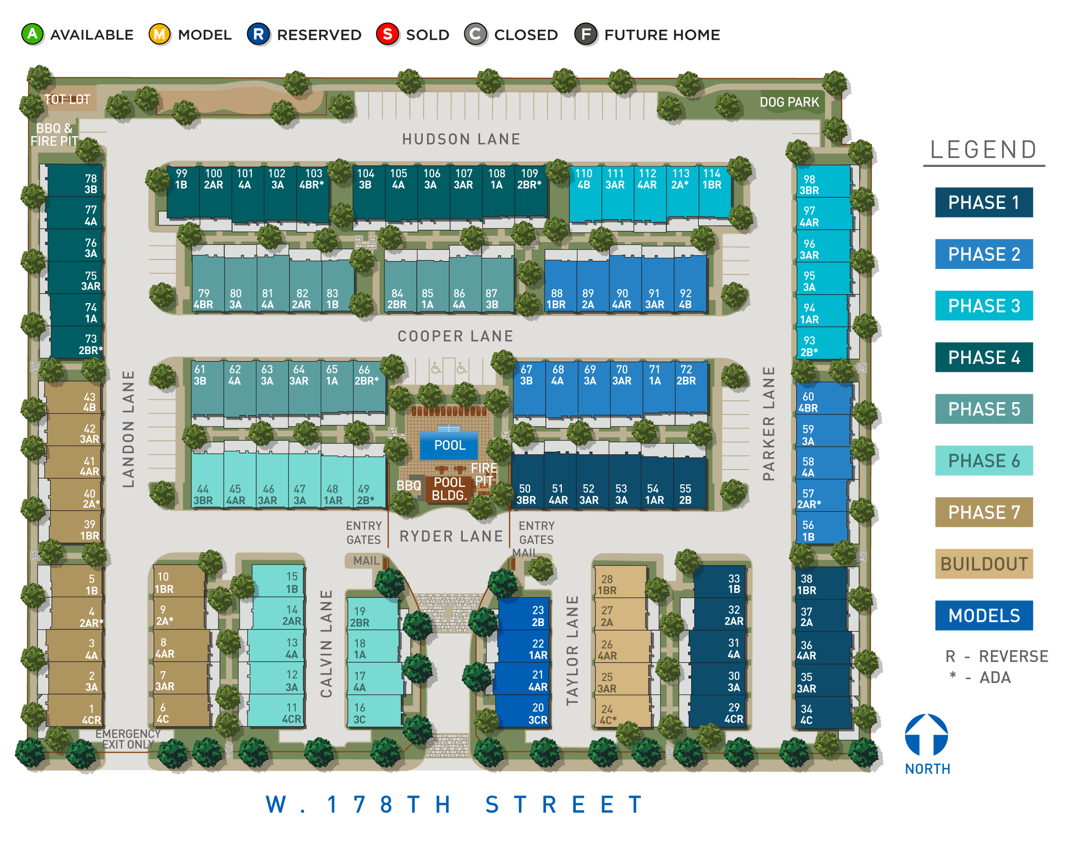 One Seven Eight Site Plan