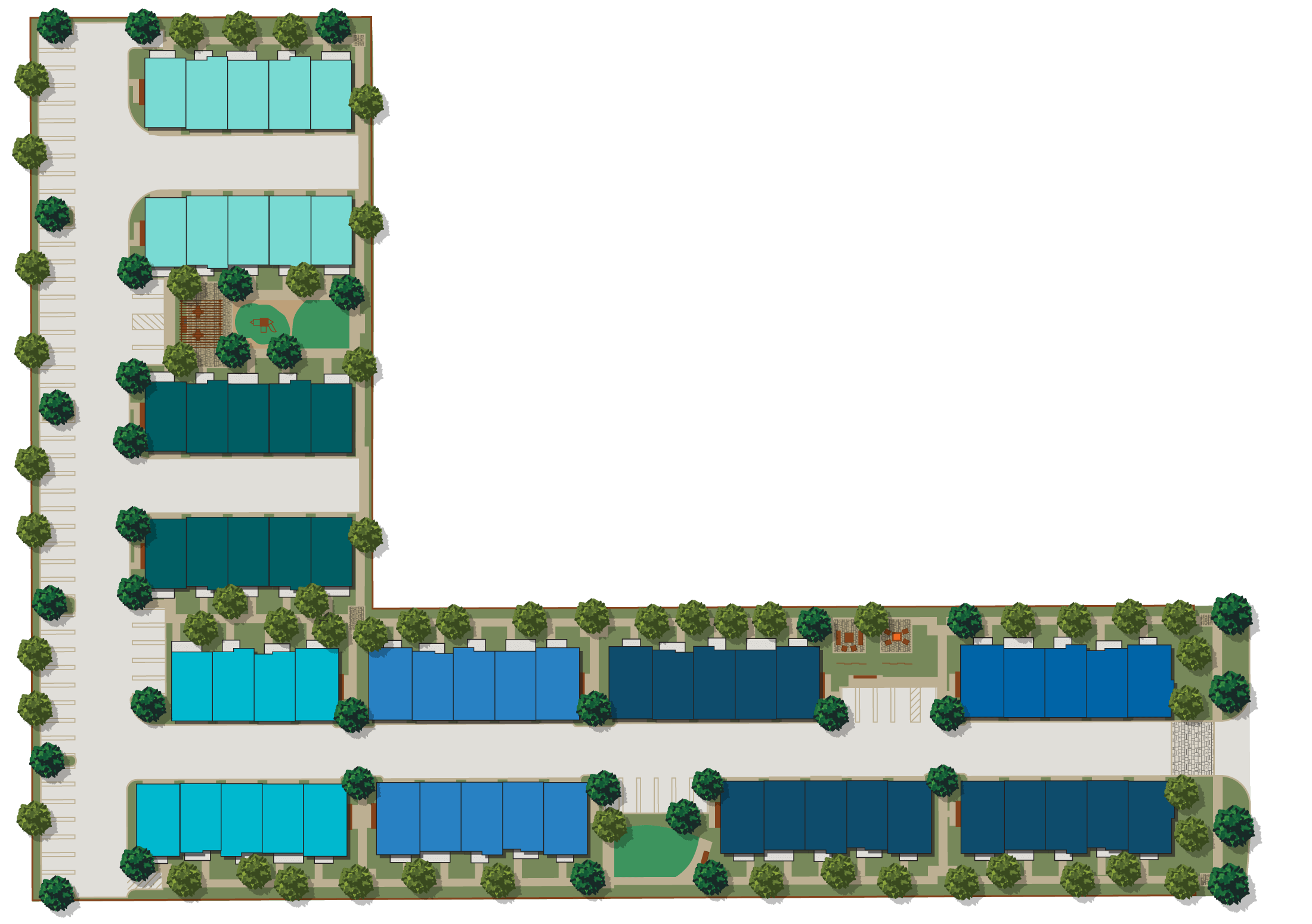 Townes at Magnolia Site Plan